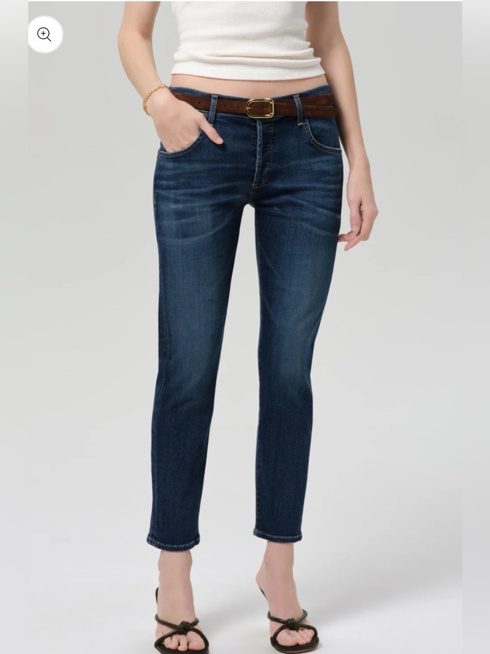 Citizens of Humanity Emerson Slim Boyfriend Size 28 Dark Indigo Wash Jeans